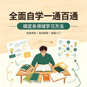 搞定各领域的全面自学-一通百通