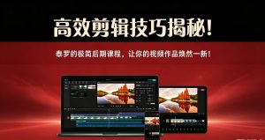 高效剪辑技巧揭秘！泰罗的极简后期课程，让你的视频作品焕然一新！