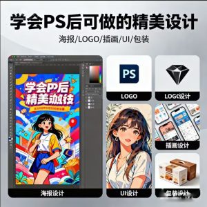 2026最新PS零基础到精通自学教程 修图 抠图 调色 海报设计全套