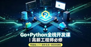 Go+Python全栈开发课｜高薪工程师必修（零基础入门+进阶实战+项目资源包）
