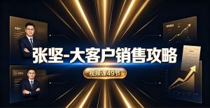 张坚-大客户销售攻略 视频课49节